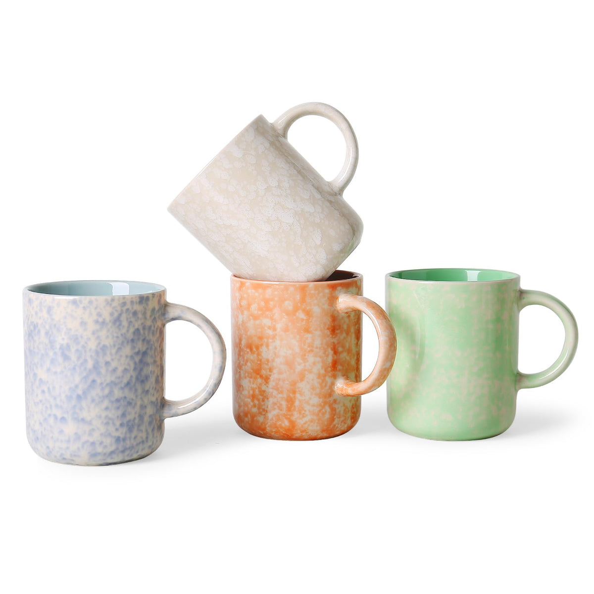 onadu.com 17oz Ceramic Coffee Mugs – Set of 4