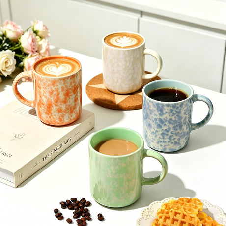 onadu.com 17oz Ceramic Coffee Mugs – Set of 4
