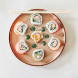 onadu.com Ceramic Flat Plates – Set of 6, 8 Inch, Neutral Colors